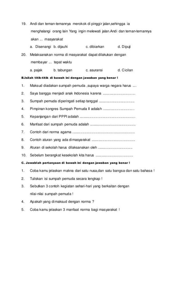 10 Contoh Soal PKN Kelas 3 Semester 1 Terbaru 2026 yang Sering Keluar Saat Ujian Sekolah