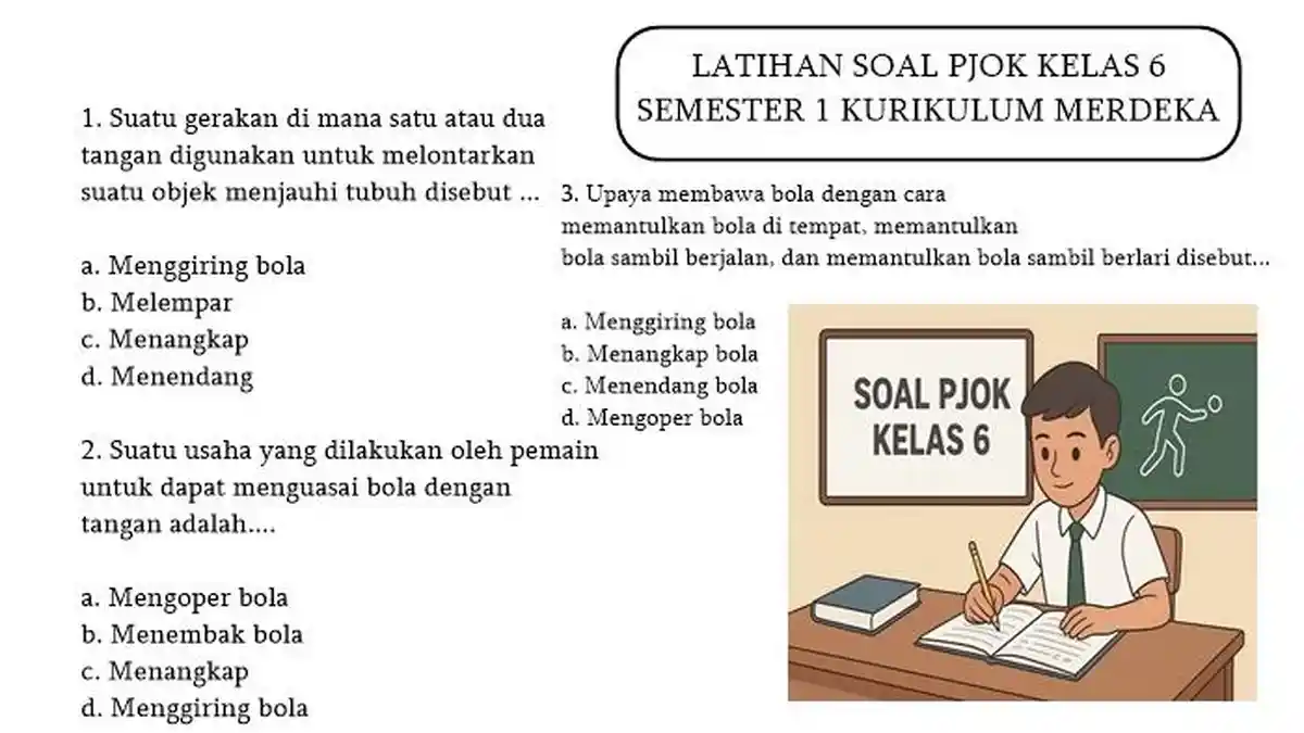 10 Rahasia Latihan Soal PJOK Kelas 6 Semester 1 dan Kunci Jawaban yang Wajib Diketahui