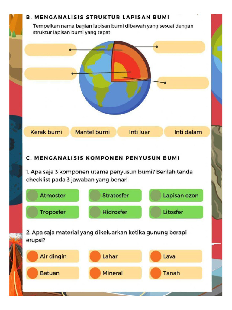 5 Contoh Soal dan Pembahasan Struktur Bumi Kelas 7 Semester 2 yang Jarang Diketahui Siswa