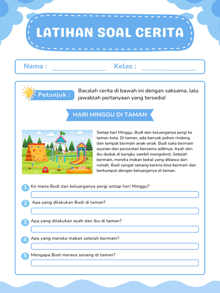 5 Rahasia Cara Cepat Melatih Kemampuan Membaca Lewat Soal Cerita Bahasa Indonesia Kelas 1 SD