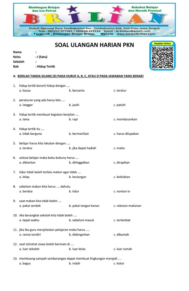 Menyongsong Ujian PKn Kelas 1 SD Semester 2 Panduan Lengkap dengan Menyongsong Ujian PKn Kelas 1 SD Semester 2 Panduan Lengkap dengan