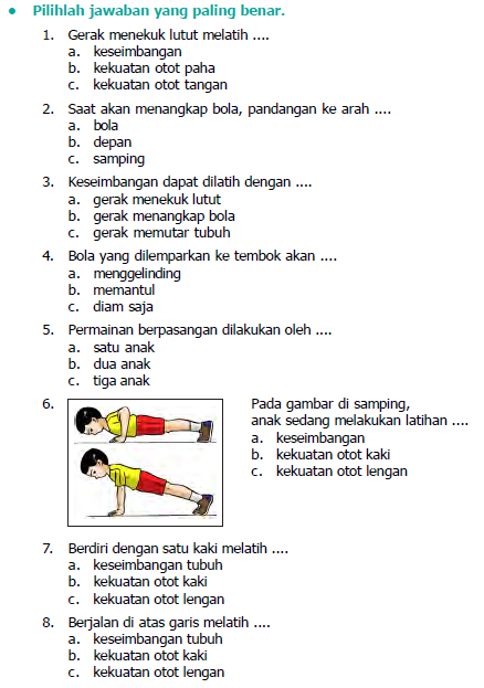 5 Soal Penjas Kelas 4 Sumatif 2026 Ternyata Mudah, Ini Kunci Jawabannya