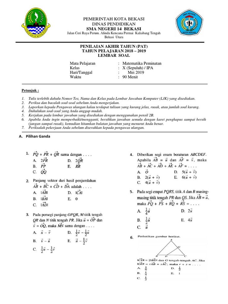 7 Contoh Soal dan Pembahasan Matematika Wajib Kelas 10 Semester 2 yang Sering Muncul di Ujian