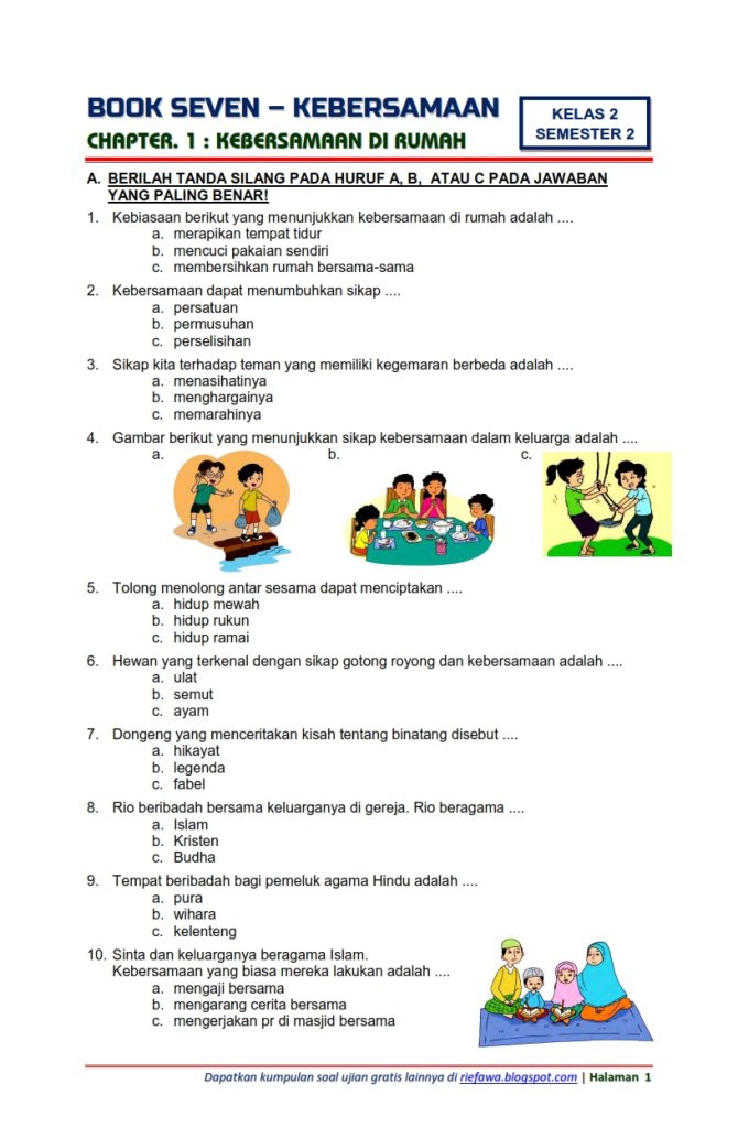 Akhirnya! Soal Tema 6 Subtema 4 Kelas 3 Siap Cetak, 5 Lembar Kerja Terbaik