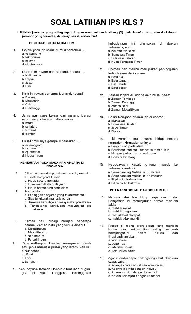Akhirnya Terkuak Rahasia Latihan Soal IPS Kelas 7 Semester 1 Paling Efektif 2026