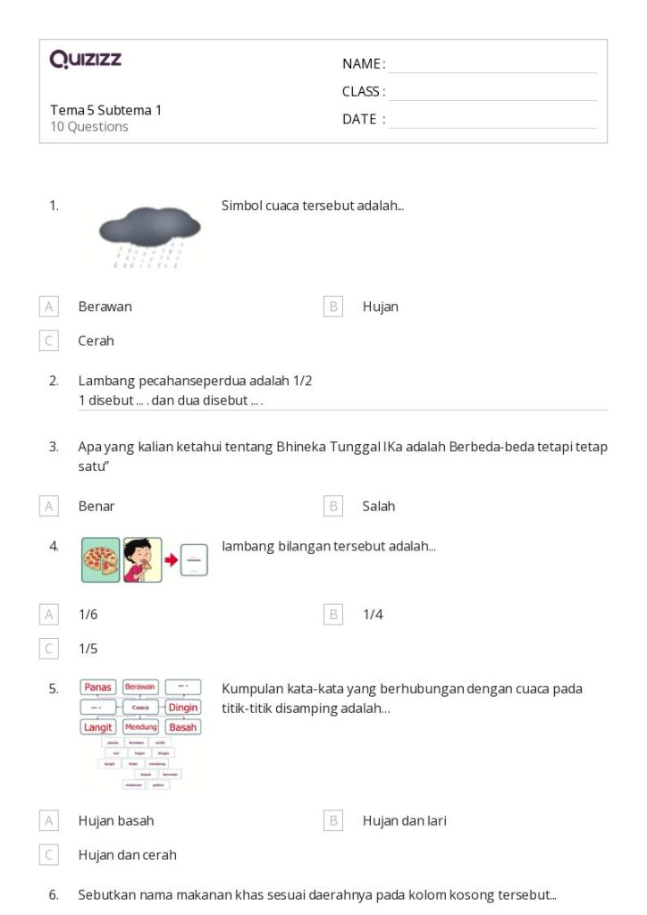 Akhirnya Terungkap Hanapi Bani Bocorkan Soal Tema 5 Subtema 1 Kelas 3