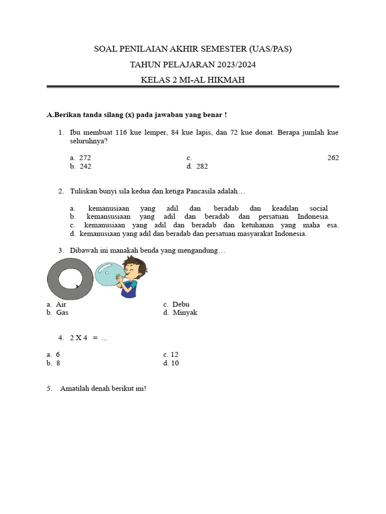 Rahasia Nilai Sempurna dengan Latihan Soal Mid Semester 2 Kelas 2 SD Terbaru Rahasia Nilai Sempurna dengan Latihan Soal Mid Semester 2 Kelas 2 SD Terbaru