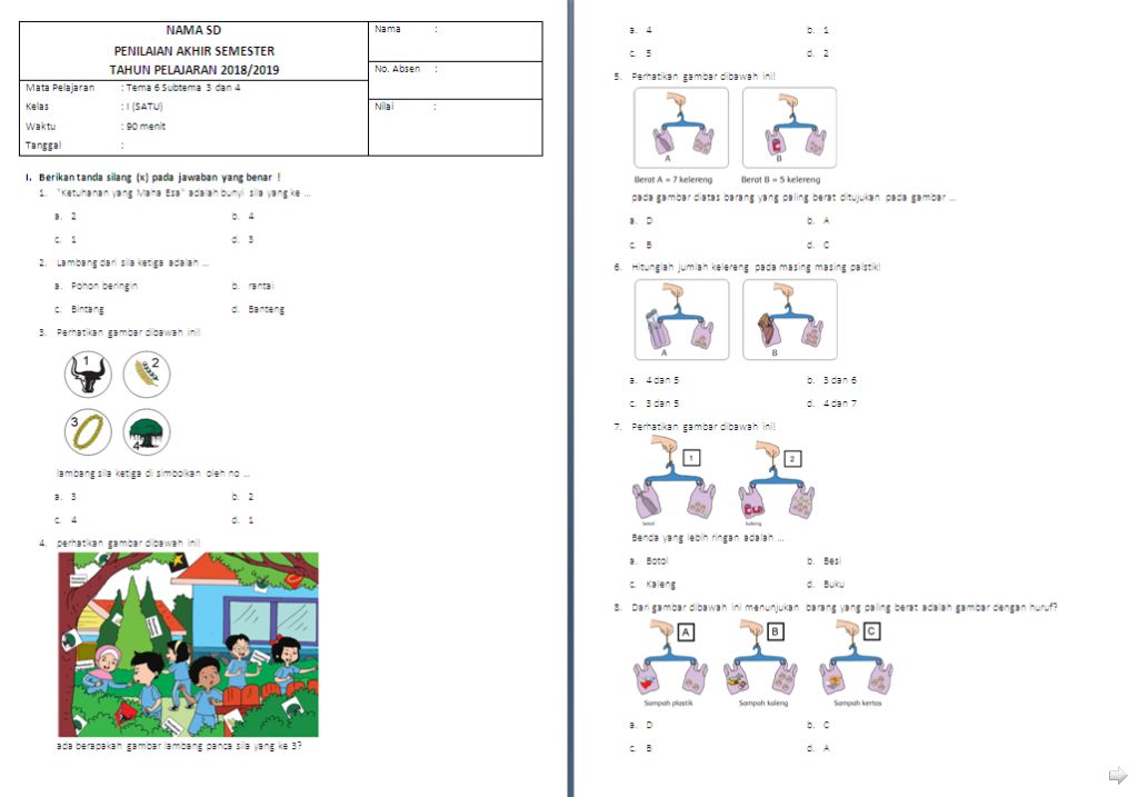 Terbukti Rahasia Donload Soal K13 Kelas 1 Tema 3 yang Bantu Anak Sukses Sebelum Ujian