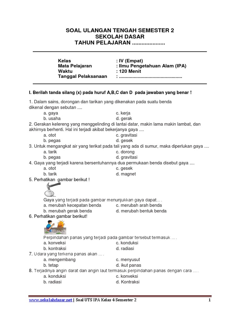 Ternyata Ini 10 Contoh Soal dan Pembahasan UKK IPA Kelas 7 Semester 2 yang Sering Muncul