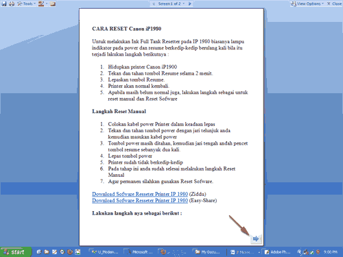 Cara view full screen pada Ms Word 2007 Si W0nk