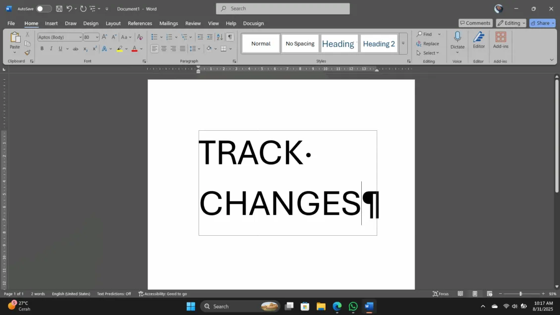 Ternyata Ini Rahasia Membuat Trace Perubahan pada Microsoft Word Sebelum Terlalu Sering Menghapus Halaman Kosong