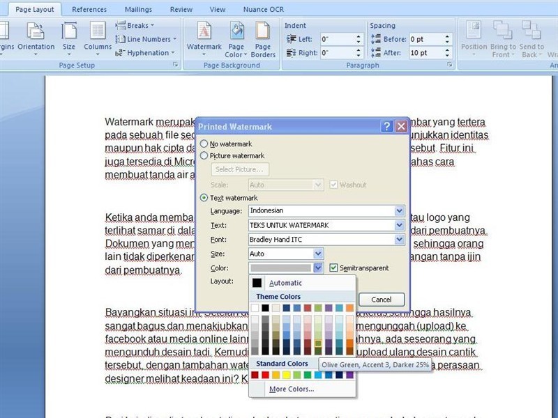 Ternyata Semudah Ini Membuat Watermark pada Word dengan Mengubah Warna, 5 Langkah Terbukti Anti Ribet