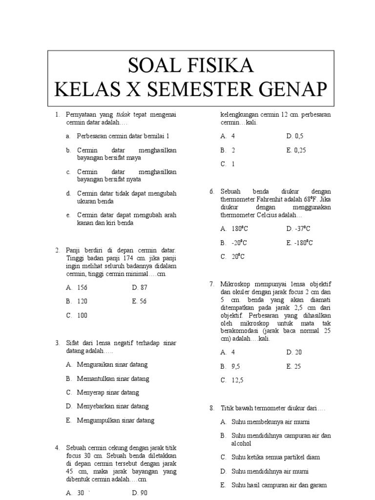 Wajib Tahu 5 Latihan Soal Mengenai Periode Satelit Fisika Kelas 10 Semester 2 Ini