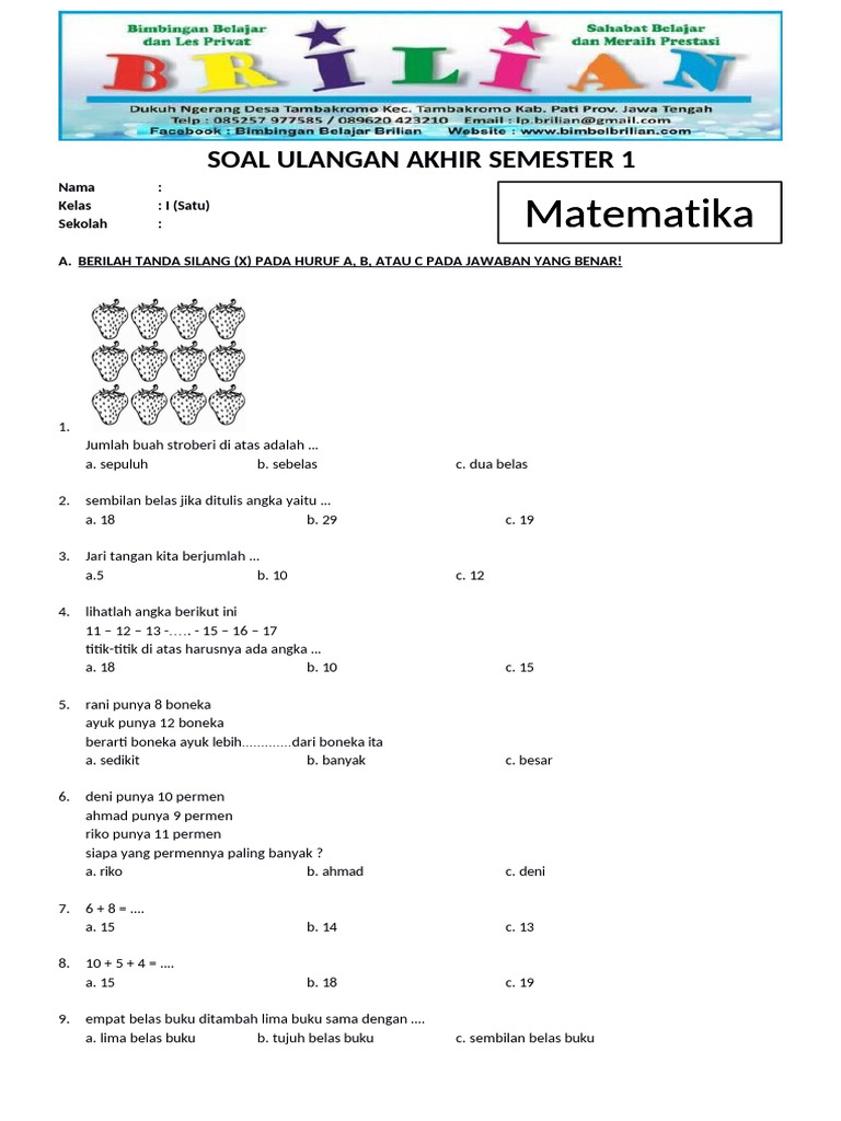 Wajib Tahu 7 Contoh Soal dan Pembahasan Ujian Kelas 8 Semester 2 2026
