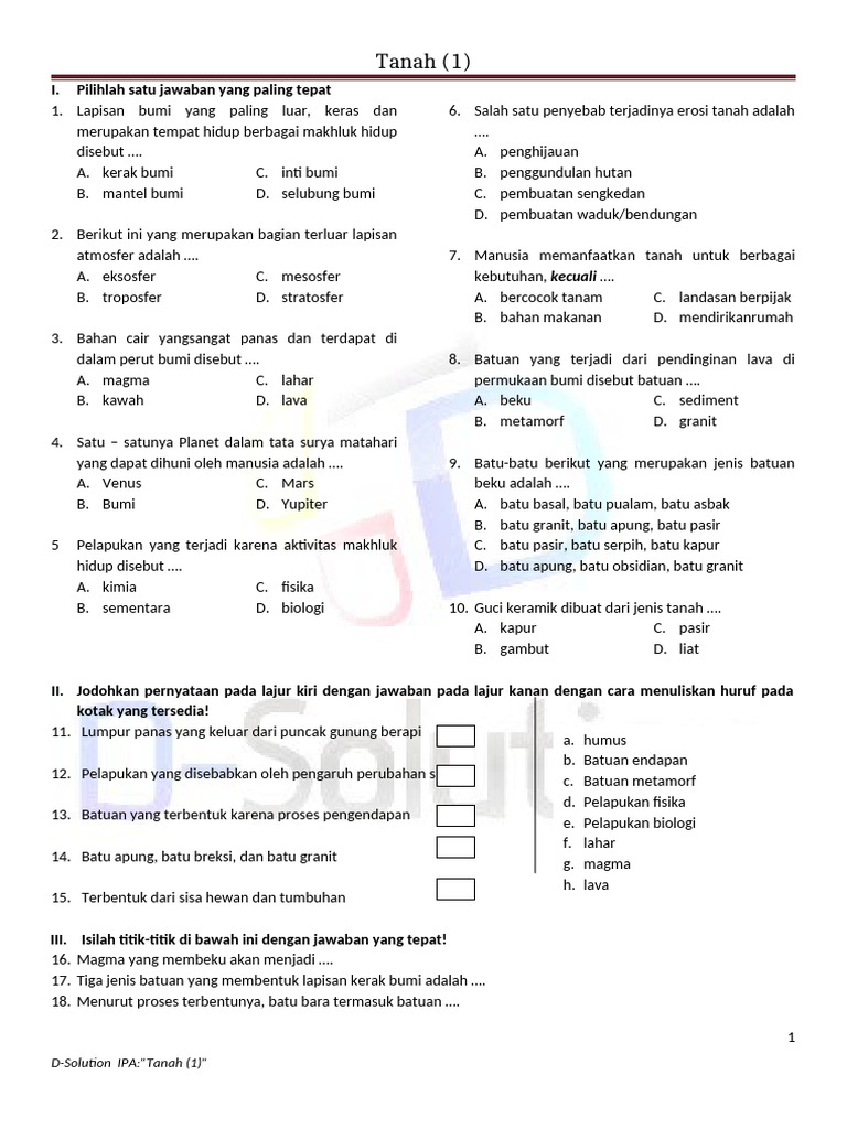 Wajib Tahu! Kumpulan latihan soal mid semester 2 kelas 5 ipa agar Nilai Sempurna