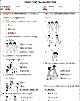 Soal Pjok Kelas 3 Dalchaebi